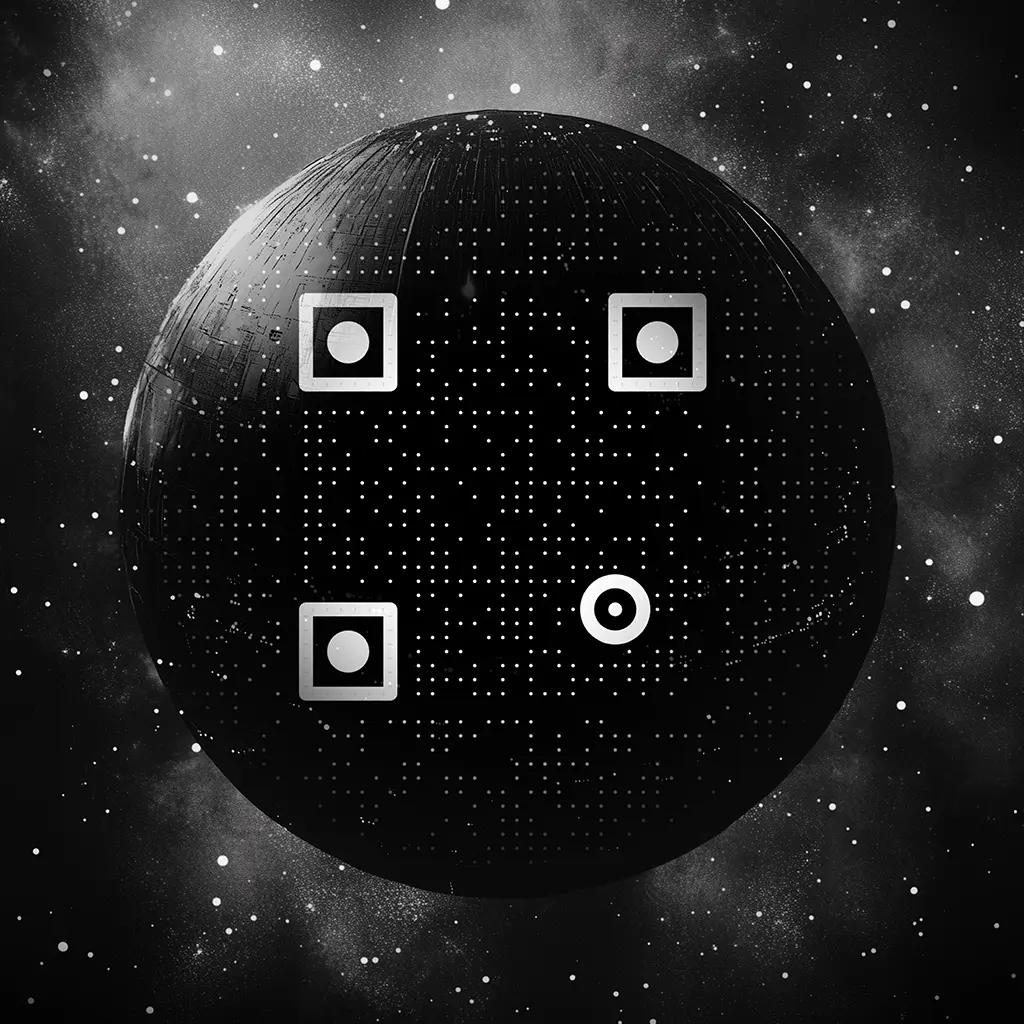 Death Star - Customizable branded QR code example