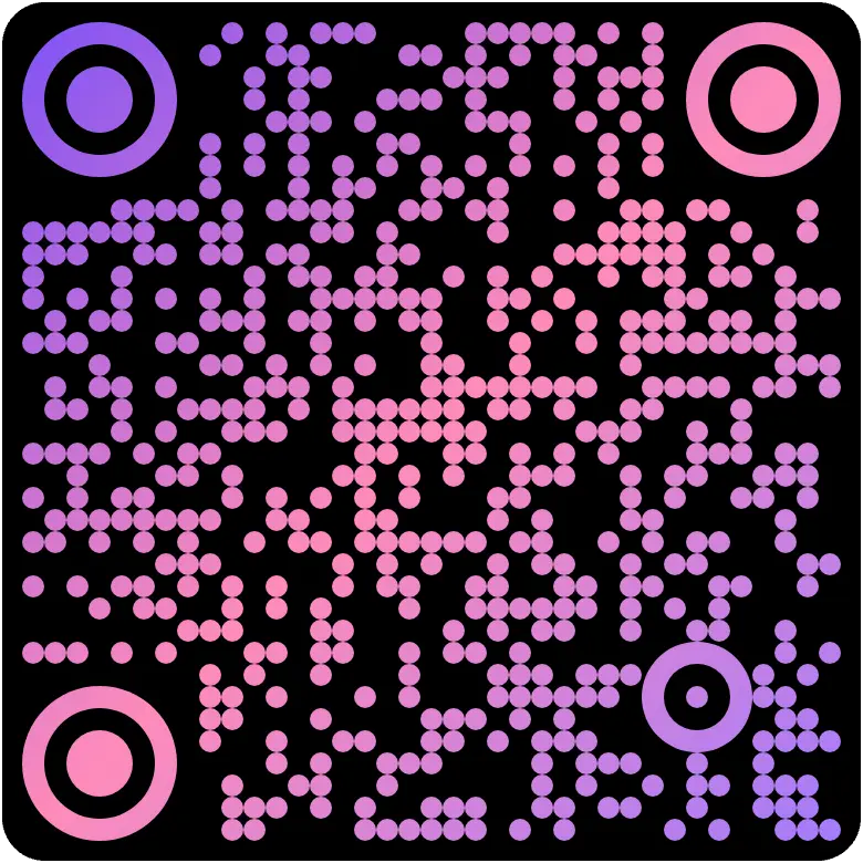 Purple Haze - Customizable branded QR code example
